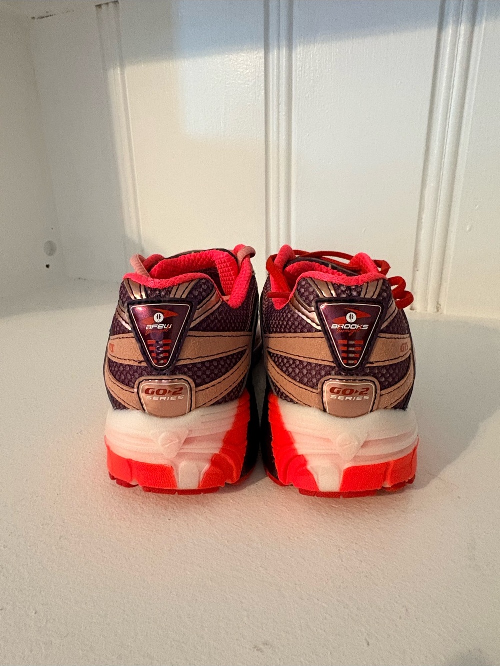 Brooks Women's Purple and Pink Athletic Running Shoes - Picture 4 of 6
